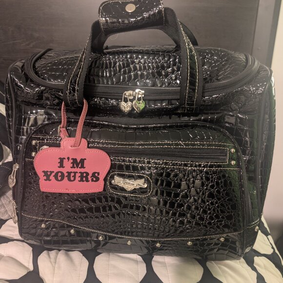 Kathy Van Zealand Croco Overnight Bag - Picture 7 of 11